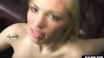 Horny blonde chick melancap